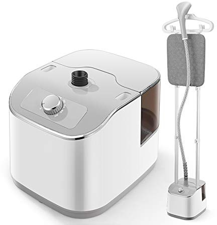 ksamwjf Piroscafo per Indumenti Verticale a grandezza Naturale - Doppio Polo 2000 W Professionale Piccolo Ferro da Stiro Portatile con ASSE da Stiro Integrato e Serbatoio dell'Acqua da 2 l per Uso d