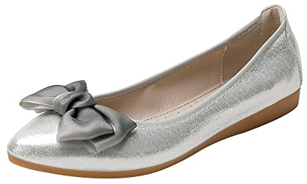 Ballerine Décolleté Pieghevoli da Donna arrotolabili per Abiti da Sposa e Ballerine Pieghevoli con Bellissimi Strass Portatili Slip on Mocassini, Matrimonio, Affari, Casual
