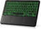 Tastiera Bluetooth con mouse touchpad e retroilluminazione a LED 11 colori, QWERTY spagnolo wireless tastiera per tablet compatibile con Smart Fire TV Box iPad Smartphone Mac PC portatile (tastiera