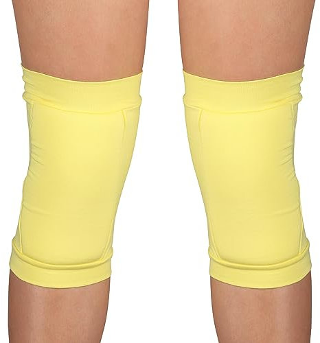 DRUNA Rodilleras de Gimnasia Rítmica MARIA INDIGO (Talle M, Amarillo)