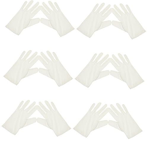 Homoyoyo 6 Paar Mikrofaser Handschuhe Atmungsaktiv Ohne Fusseln Für Juweliergeschäfte Mit Elastischem Bund Und Hautfreundlichem Material Für Präzise Arbeit Und Schutz