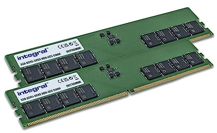 Integral 16GB Kit (2x 8GB) DDR5 RAM 5600MHz DIMM Module de mémoire PC de bureau
