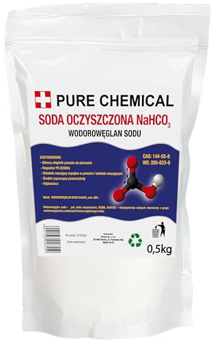CHOSA Natron Pulver 500 g - Multifunktionales Backnatron vielseitiges Hausmittel zum Putzen, Backen, Entdecken & Neutralisieren - Haushaltsnatron, Soda, Reinigungspulver, 0,5 kg Beutel