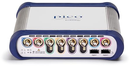 Pico Technology PicoScope 6804E Oscilloscope 8 channels 500 MHz, 2 GS Capture Memory, Ultra-deep-memory, Lab Kit With Probes, PS7 Software