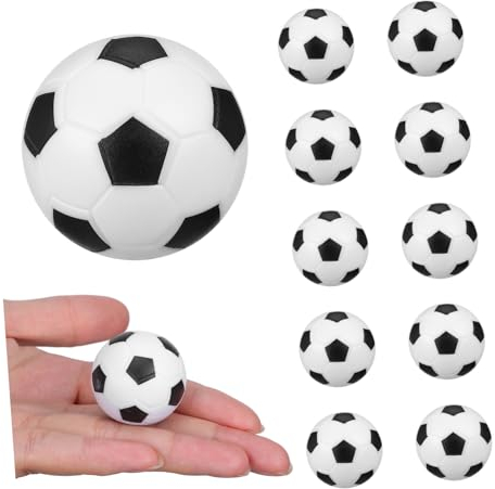 GARVALON 12stücke Pack Tischfußballbälle Mini Fußballbälle Tischfußball Spielzubehör Ersatz Für Tischfußballspiele