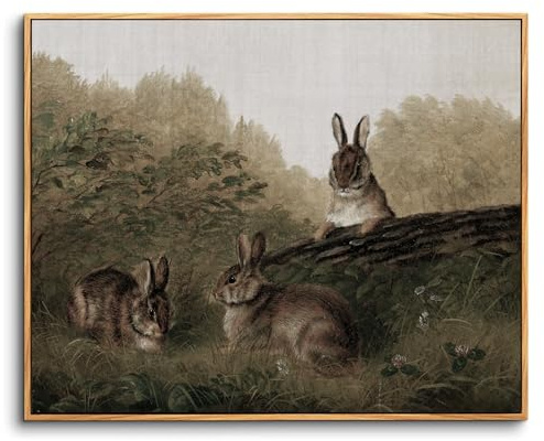 hyidecorart Vintage Bilder mit Rahmen Natur Aesthetic Gemälde 30x40 cm | Retro-Kunst, HD-Druck, Einfach Aufzuhängen, Schnelle Montage, Für Viele Räume, Klassische Wanddeko, Geschenk, Klein