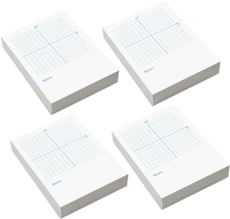 SHOWERORO Graphik-notizblock Mit Xy-achsen Koordinatenpapier Millimeterpapier Für Mathematik Zeichenpapier Hübscher Index-notizblock