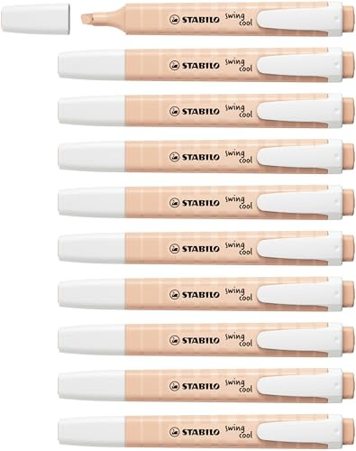 STABILO Highlighter swing cool naturfärger – paket med 10 – beige