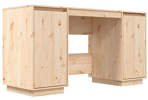 Schreibtisch 140x50x75 cm Massivholz Kiefer,jiangboyue-814324