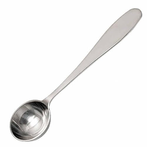 5ml Coffee Scoop Measuring Spoon 1 Pack, Metal Teaspoon Measuring Scoop, Stainless Steel Teaspoon with Long Handle, Loose Tea/Ground Coffee/Milk Brewin/Protein Powder/Espresso/Matcha/Sugar Spoon