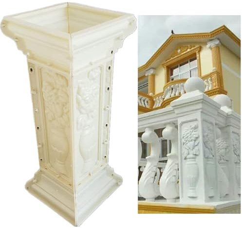 Pillar Concrete Molds,26.78 Plastic Pillar Mould Garden Reusable DIY Casting Cement Plaster Concrete Mould (MD)