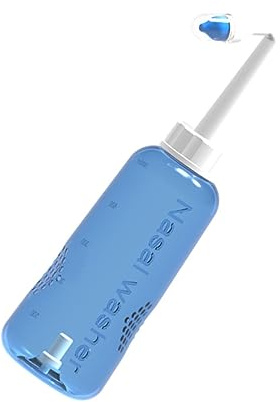 Veemoon Botella De Plástico Para Irrigación Nasal 500 Ml Válvula Automática, Limpia Fosas Nasales Para Adultos y Niños, Cuidado Nasal Diario, Sin Fugas, Uso Doméstico