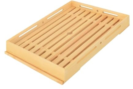 Planche à pain en bois robuste et pratique pour cuisine, café, magasin, couleur foncée