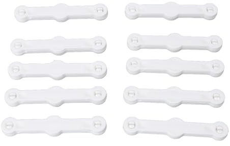 Yctze Pantalla de Ventana de Plástico 20 Piezas Pantalla de Ventana Instalación Ligera y Compacta Profesional de Hebilla Herrajes para Puertas de de Dormitorio en Casa