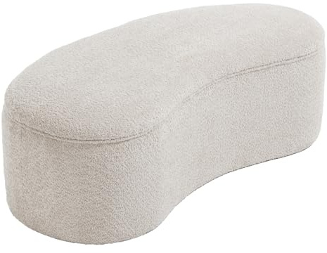 Riess Ambiente Extravagante Polsterbank Elemental - 120cm - Champagner beige - Feinstrick Bouclé mit Stauraum