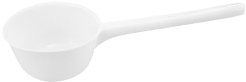 Angoily Louche à Eau en Plastique Blanc avec Long Manche Grosse Capacité Polyvalente Cuisine Salle de Bain et Jardin Cuillère de Service Ergonomique pour Arroser et Verser Facilement
