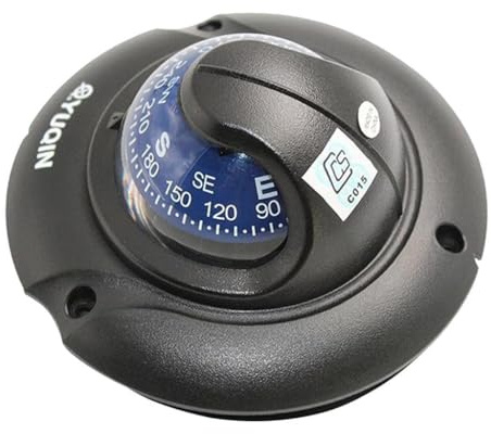 QUILSTM Bussola di Navigazione per Kayak e Barche Marine. Funzione di Illuminazione Notturna Regolabile. Fornisce Una Navigazione affidabile sull'acqua. Supporto per