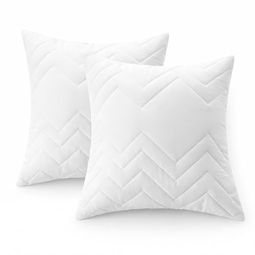 sei Design Lot de 2 oreillers 60x60 cm oreillers de couchage oreillers décoratifs matelassés avec fermeture éclair - Öko-Tex - Résistant à l'ébullition lavable jusqu'à 95°C - Fabriqué en Europe