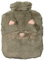DRAEGER PARIS 1886 Toga Chat gris – Bolsa de agua caliente de peluche con funda de piel sintética, 100% poliéster, de uso fácil, reutilizable al infinito, para llevar a cualquier parte.