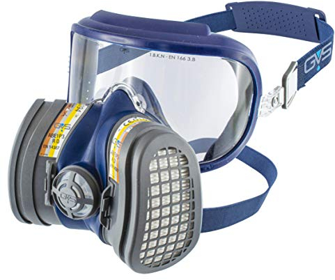 GVS SPR584 Elipse Integra Maschera con filtri ABE1P3 per Gas, Vapori Organici, Inorganici e Polveri, M/L