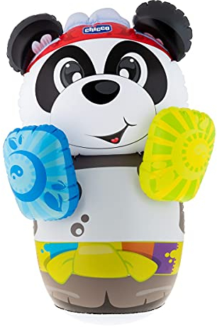 Chicco Panda Boxing Coach, Elektronische aufblasbare Kinder Boxsack mit lustigen Klängen, Basis zu füllen mit Wasser, um es Immer im Gleichgewicht zu halten, Spiele für Kinder 2 Jahre - 5 Jahre