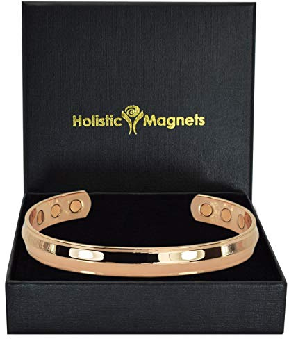 Holistic Magnets® Kupferarmband Damen Magnetarmband Geschenkidee für Frauen Arthritis Handgelenk Gelenkheilung Reinem Kupfer Armband (SP)-Savanna (G: Handgelenk 19,5-22,5cm)