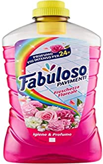 Fabuloso Detersivo Pavimenti Freschezza di Rosa 950ml | Detergente Multiuso | 100% Pulizia Istantanea | Profumo per 24 ore | Formula Biodegradabile al 98% | 99% Ingredienti di Origine Naturale