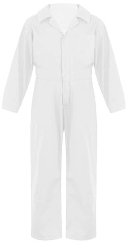 TTAO Kinder Arbeitsoverall Einteilige Blaumann Schutzanzug Jumpsuit Atmungsaktiv Frühling Herbst Junior Rallyekombi Freizeitanzug Größe 110-176