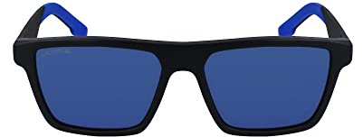 Lacoste Men's Sunglasses L998S - Matte Black/Blue with Blue Mirror Lens