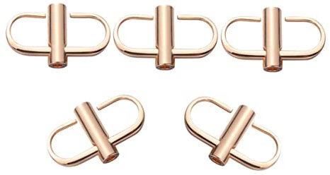 Lurrose 5pcs Metal Buckle Chain Strap Adjustment Buckles Screw Fastening Accessories for Backpack Suitcase Diy Craft Slide for Luggage Straps