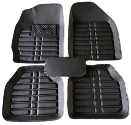 Auto Fussmatten Für Kia Für Rio 3 4 Für Sorento Für Cerato Für Soul Für Optima K5 Für Opirus Für Picanto Für Stinger Für Seltos Auto Zubehör Auto Fußmatten Automatte Passend(Schwarz)