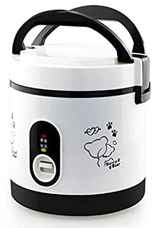 Olla arrocera pequeña Olla arrocera portátil eléctrica de 1,2 l Olla de cocción multifunción de 2 Capas Olla eléctrica