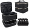Focenat Sac de Rangement de Vernis à Ongles à Double Couche, Étui de Transport Organisateur de Vernis à Ongles, Convient à la Lampe sécheuse à Ongles et à l’Ensemble de Manicure, 30 Bouteilles
