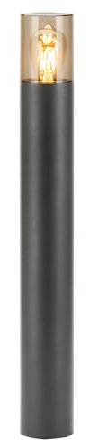 Miratic Paletto Luce da Giardino Esterno per Sentieri e Vialetti IP54 Palo Lampada da Terra Esterno 50 cm Illuminazione Esterna Base E27 Lampadina non Inclusa (senza sensore di movimento)