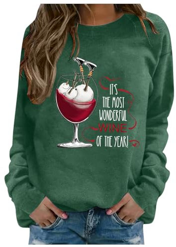 Sweatshirt Womens Size 18 Xmas Jumper Black V Neck Jumper Women Puffer Gilet Women Womens Jackets Size 16 Fluffy Hoodies Women Turtle Neck Tops for Women Womens Winter Jackets (Dark Green, L)