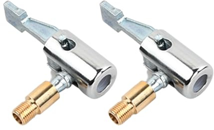 Duronge 2 Stück Auto Luftpumpen Clip, Autoventil Adapter 8mm, Reifen Air Chucks, Reifen Ventil Luftpumpe Clip, Reifenfülldüse Tragbarer, für Luftpumpe und Reifenfüller