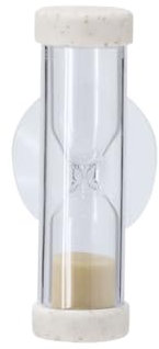 Lote de 2 – Reloj de arena para cepillos de dientes – Temporizador 2 min – Niños (pajita de trigo)