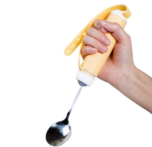 Spoon Spoon Spoon Spoon Spoon, Silverware de agarre fácil | CUCHORES DE CUCHADORES ANTERILES UTENSILES ADECTIVOS,Old -People ajustable ayuda a los cubiertos para la debilidad de Parkinson People