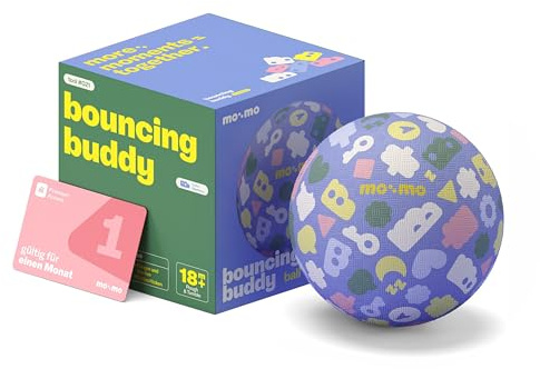 Bouncing Buddy – Der perfekte Spielball für Kleinkinder (5, 12,7 cm) | Fördert Motorik & Koordination | Weicher, langlebiger Kautschuk | Sicher & Pflegeleicht | Für drinnen & draußen Blueberry