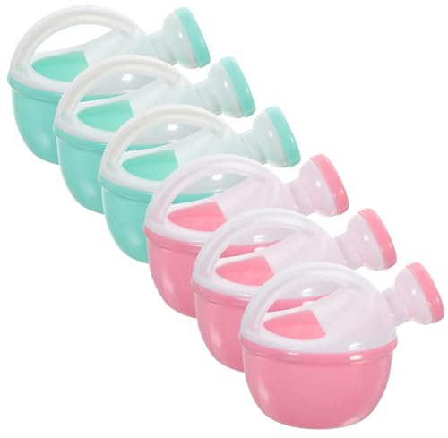 Toddmomy Set di 6 Annaffiatoi di Plastica per Bambini Impugnatura Confortevole, Design Compatto e Colori Vivaci, come Giocattoli per Spiaggia e Giardino Colore Casuale