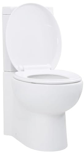 Juroupi Vaso WC in Ceramica da Bagno ad Angolo Bianco,Articoli di ferramenta,Prodotti Idraulici,Articoli Idraulici,WC e Bidet,WC-141133