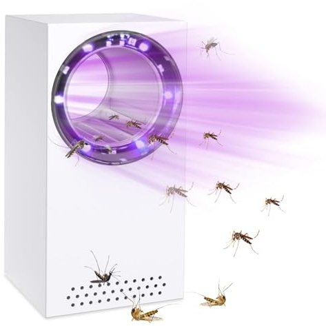 Mosquito Killer Lamp Portable Fly Killer Lamp Electric Bug Zapper Quiet UV Mosquitoes Killer Lamp USB Fruit Fly Trap for Indoor Outdoor Home Kitchen Garden Camping
