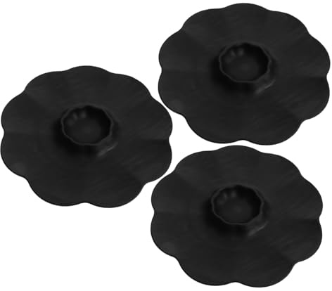 Cabilock 3piezas Plato De Cena Multifuncional De Plástico Bandeja Con Forma De Flor Plato De Sushi Con Compartimentos Para Dumplings Fondue Aperitivos Cocina