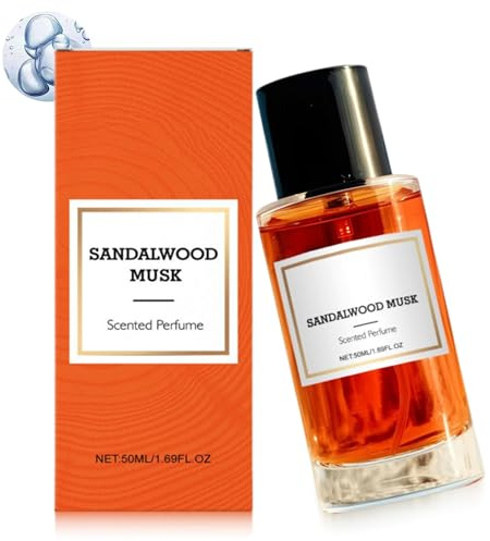 Sandalwood Musk Perfume, Alpha Sandelholz Ätherisches Öl Duft Parfum, Musk Pheromon Parfüm Frauen, Daily Wear & Office Essential, Natural Travel Perfume for Men & Women