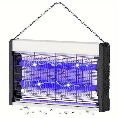 Zanzariera elettrica 4 W Lampada anti-zanzara UV Anti Insetti Volanti Elettrico Interno Efficace Portata 35m² Trappole a Mosca Killer Lampa, Distruttore di insetti, Casa, Cucina, Ufficio 26x24cm