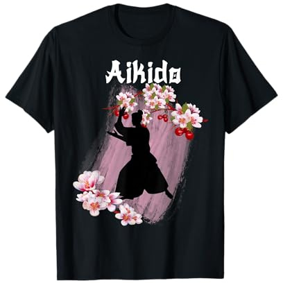 Aikido Fleurs de Cerisier Arts Martiaux Japonais Aikido T-Shirt