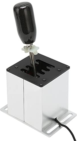 Focket PC USB Shifter, 7+R Sim Racing Shifter för T300RS GT-ratt med Aluminiumlegeringsskal Kolfibergrepp för ATS ETS DiRT WRC-spel