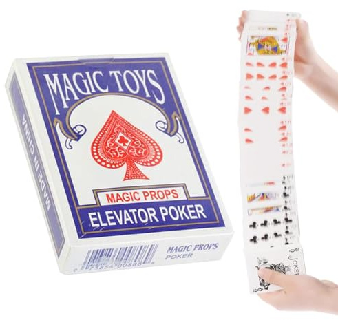 Genérico mazzo di carte da trucco, magici per primo piano, carte silenziose, gioco interattivo, kit di intrattenimento per spettacoli stradali