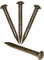 FUXXER® 50 x Antique Brass Design Round Head Nails, Vintage Bronze, 22 mm x 2 mm, Set of 50