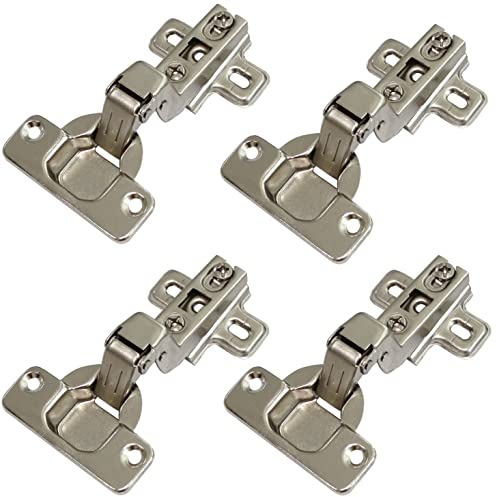 AERZETIX - C41039 - Juego de 4 Bisagras de cazoleta invisibles - apertura 110° - para puertas empotrados - apertura de montaje ⌀35mm - para puertas de muebles cocina armarios